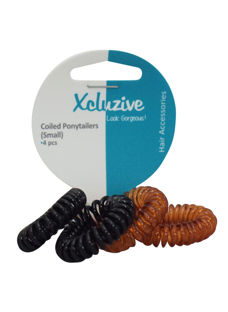Xcluzive  Ponytailers (Small) 4-Coiled