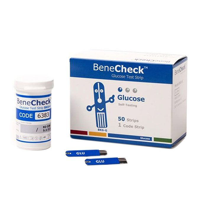 BeneCheck Glucose Test Strips 50'S