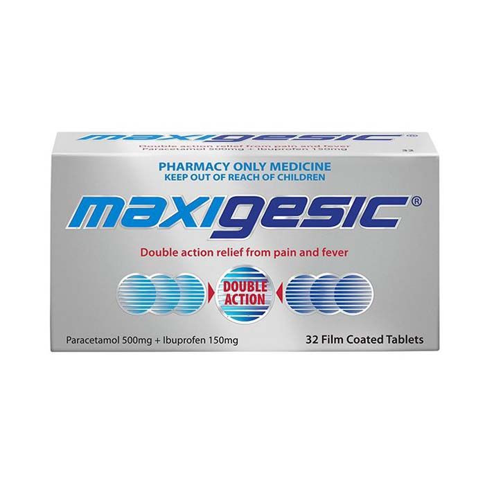 Maxigesic Tablets 32's   ( Paracetamol 500 Mg + Ibuprofen 150 mg)