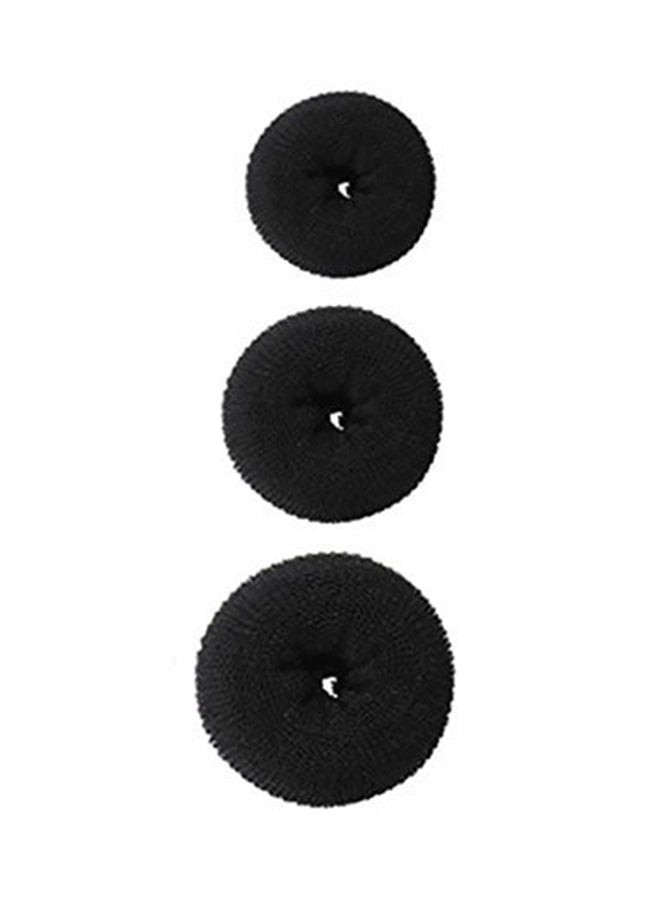 Xcluzive Hair  Doughnuts 3-Piece Black