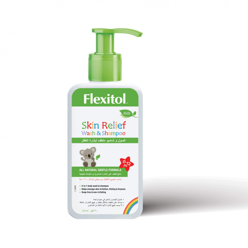 FLEXITOL KIDS SKIN RELIEF WASH & SHAMPOO 210 ML