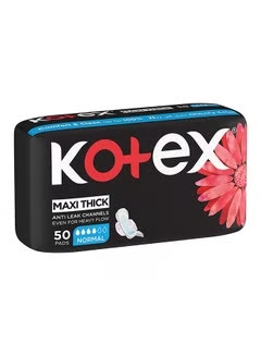 Kotex Maxi Thick Normal With Wings 50 Pads