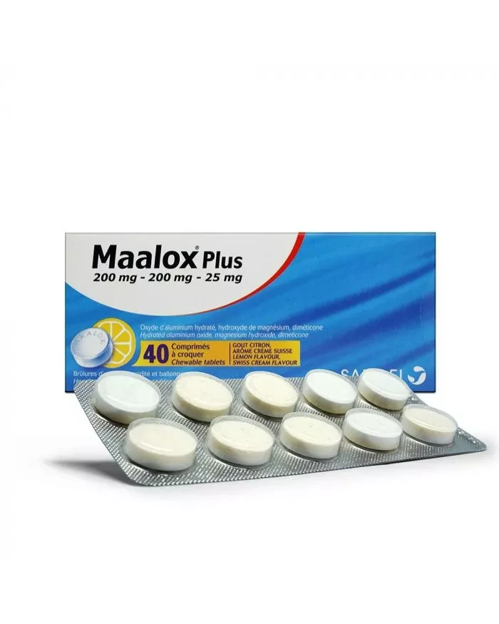 Maalox Plus Chewable Tablets 40'S