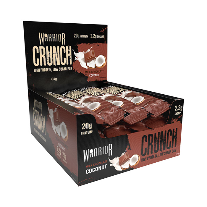 Warrior Crunch Milk Chocolate Coconut 12 x 64g Bars
