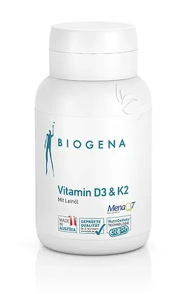 BIOGENA Vitamin D3 & K2 60 Capsules