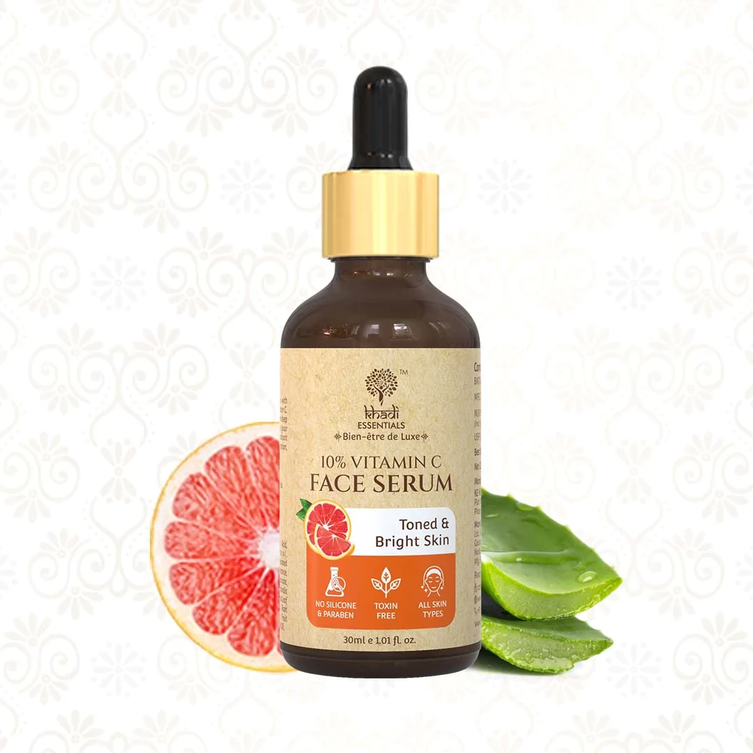 Khadi Essentials  Vitamin C Face Serum With Grapefruit  30ml