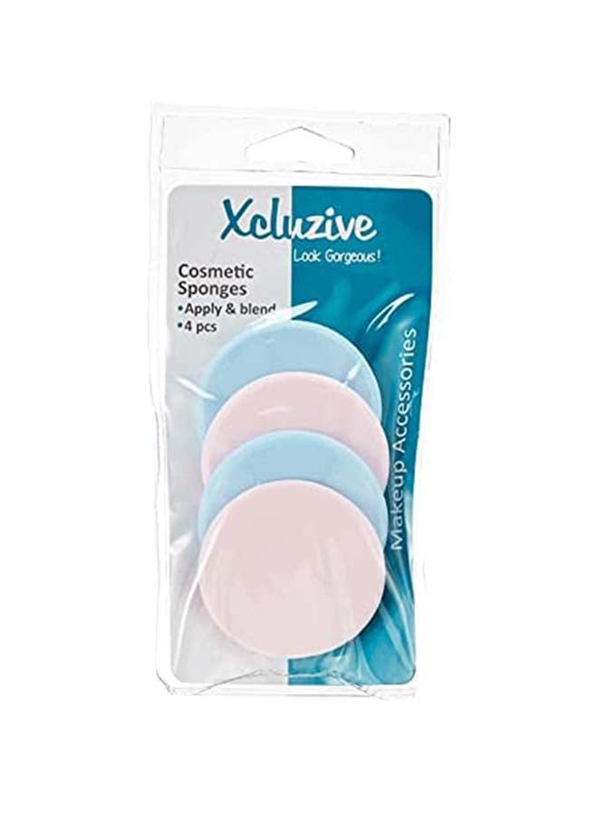 Xcluzive Cosmetic 4-Piece Sponge Set Multicolour