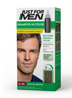 Just For Men Shampoo In Hair Colour Medium Brown H-35