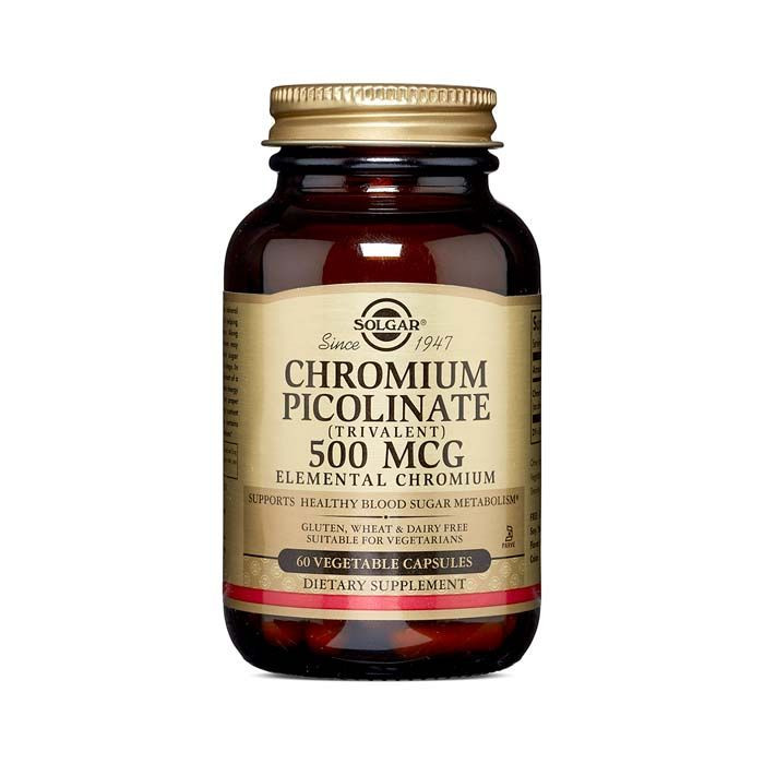 Solgar Chromium Picolinate 500 mcg Vegetable Capsule 60's