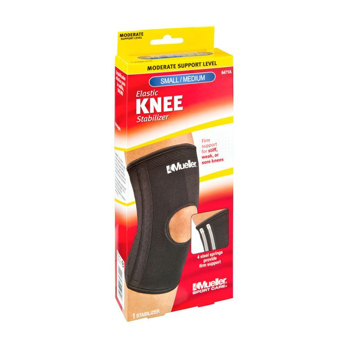 Mueller Small/Medium Elastic Knee Stabilizer Black