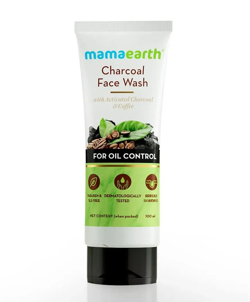"Gentle Care for Expectant and New Moms Mamaearth Charcoal Face Wash"