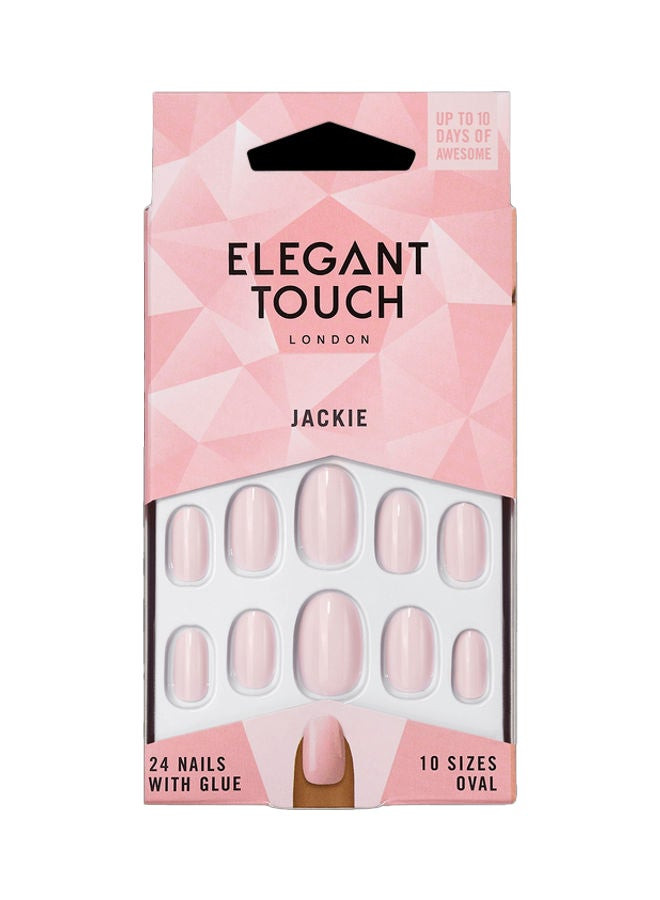 ELEGANT TOUCH  - Jackie Baby Pink Polished Nails