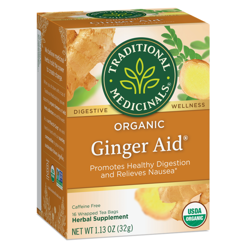 Traditional Medicinals Ginger Aid 16 Tea Bags