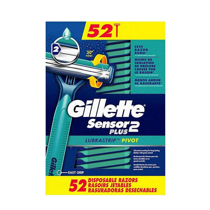 Gillette Sensor2 Plus Disposable Razor 52s