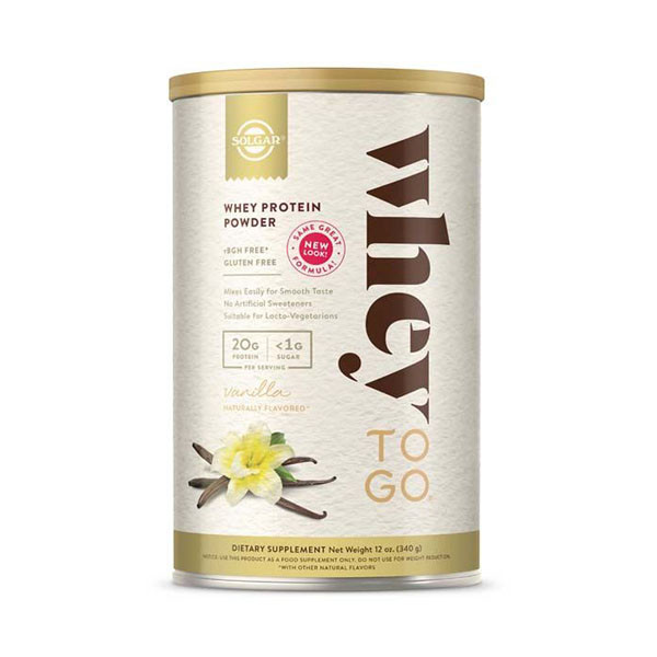 Solgar Whey To Go Nat Vanilla Bean Flavor 12 Oz
