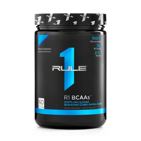 Rule 1 BCAA 60 Servings Blue Raspberry 432 G