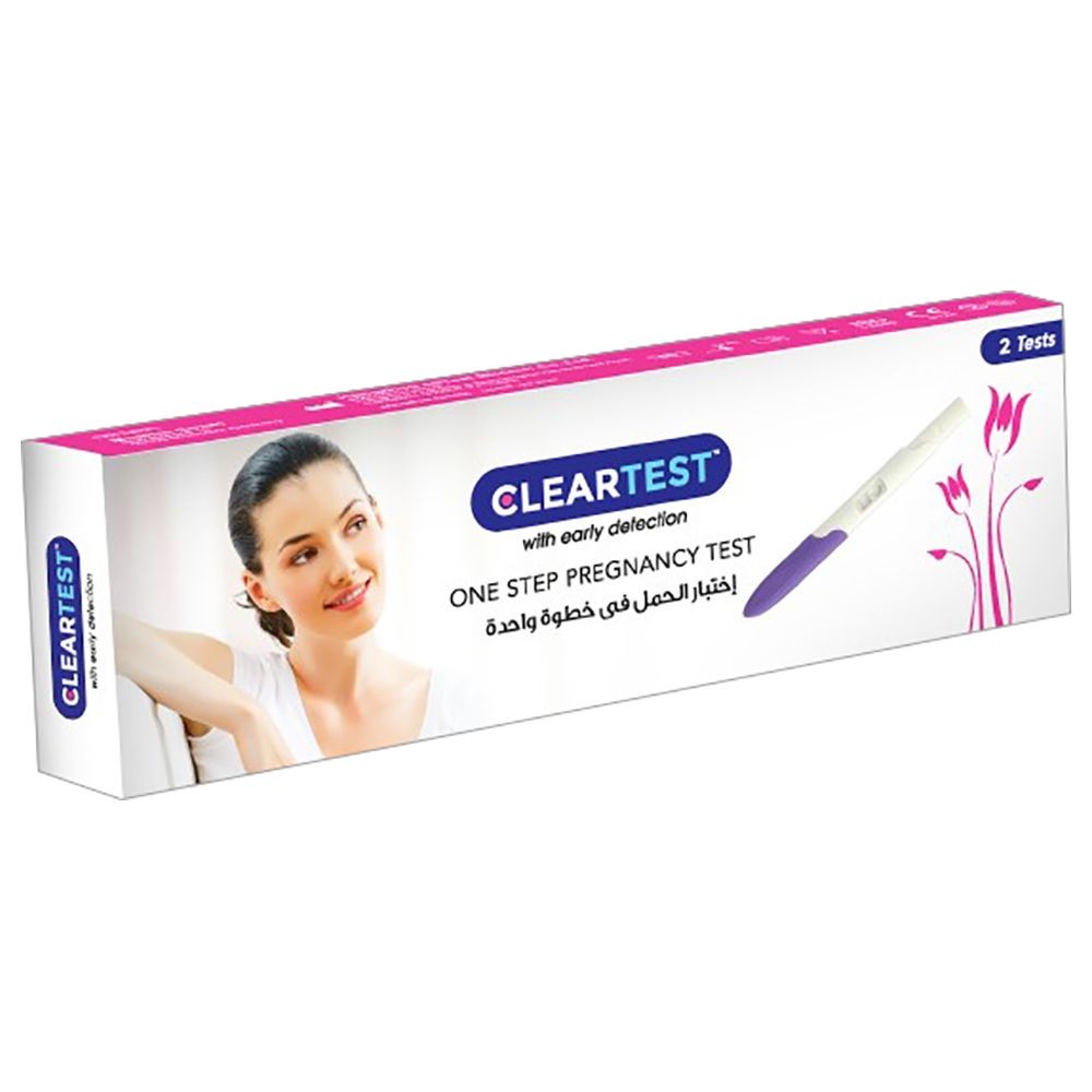 Buy CLEAR TEST Pregnancy Rapid Test Kit 2 Tests Online at Best Price in UAE Medi Life