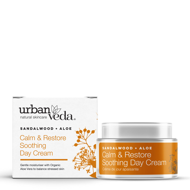 Urban Veda Soothing Aloe Vera and Sandalwood Day Cream Calm & Restore 50ml