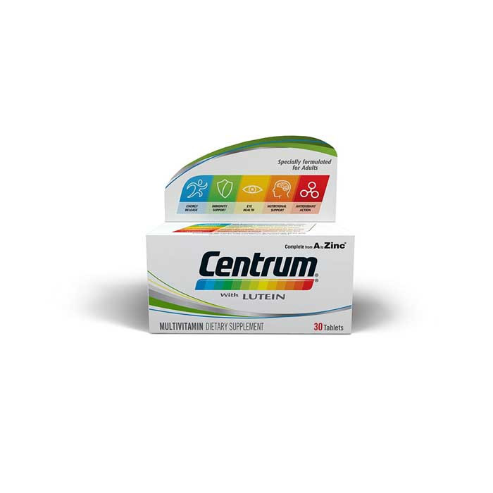 Centrum With Lutein Tablets 30's