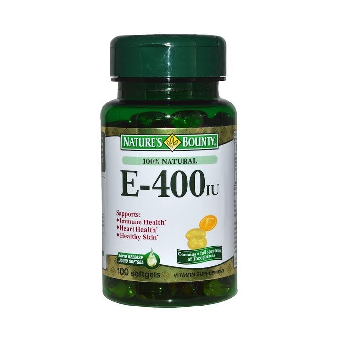 Natures Bounty Vitamin E 100's 400 IU