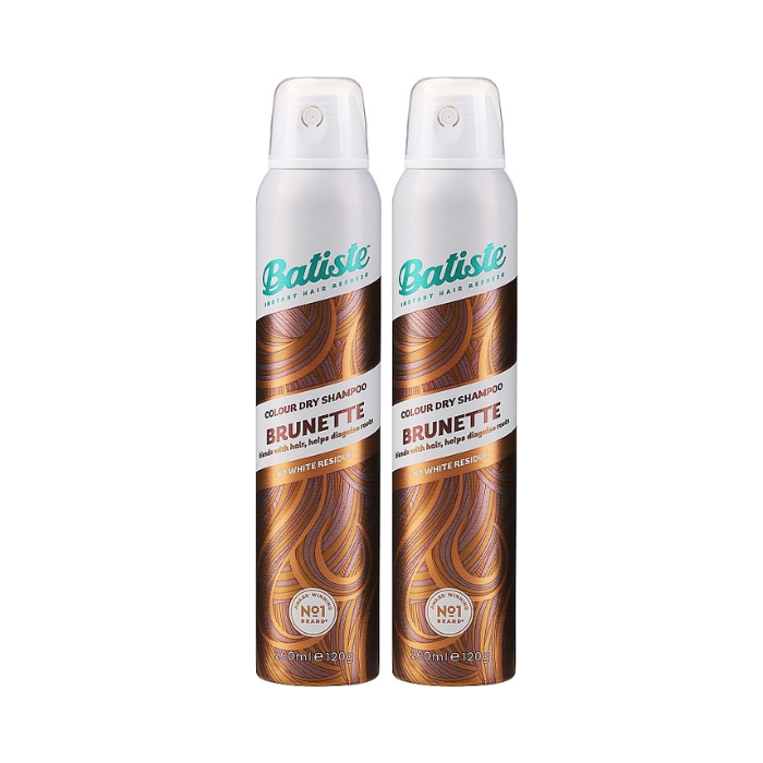 Batiste 200ml Colour Dry Shampoo Brunette  Twin Pack Promo