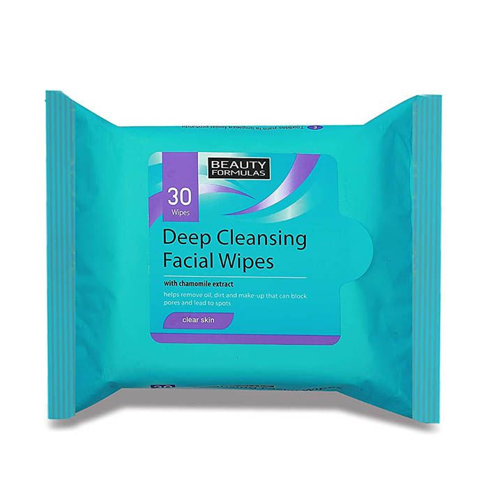 Beauty Formulas Deep Cleansing Facial Wipes 30'S