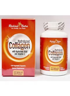 Radiant Nutra Hydrolyzed Collagen with Hyaluronic Acid & Vitamin C  Capsules 120'S