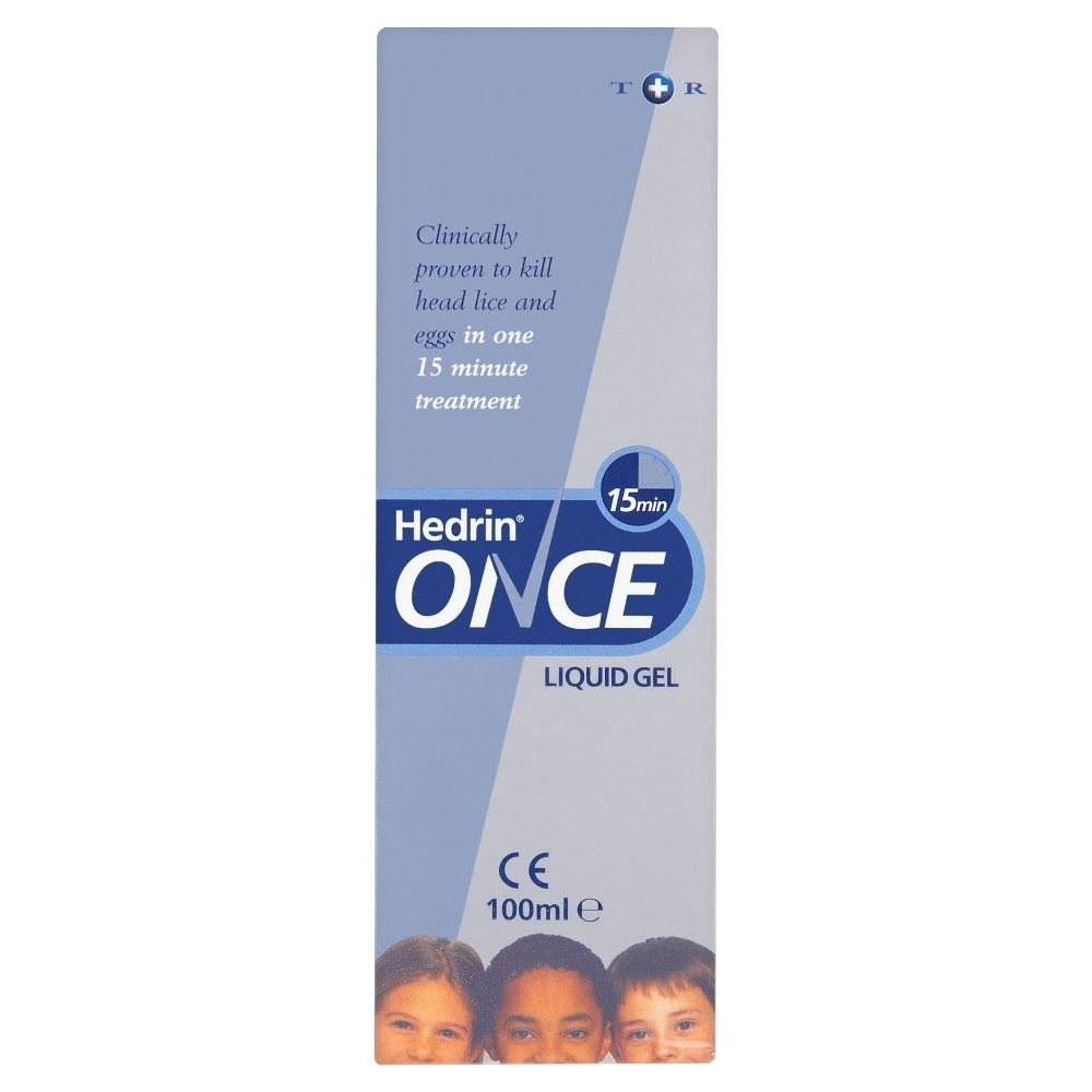 Hedrin Once Spray Gel For Head Lice Treatment 100 ml