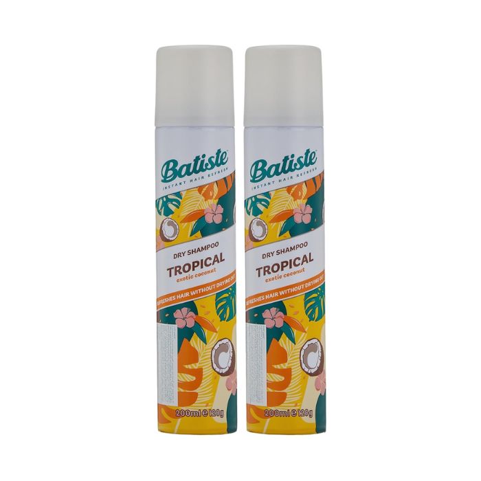 Batiste 200ml  Dry Shampoo Tropical Twin Pack Promo