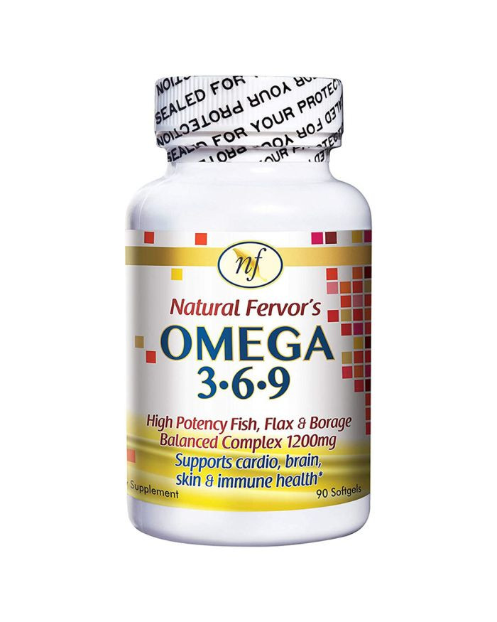 Natural Fervor's High potency Omega 3.6.9 Softgels 90'S