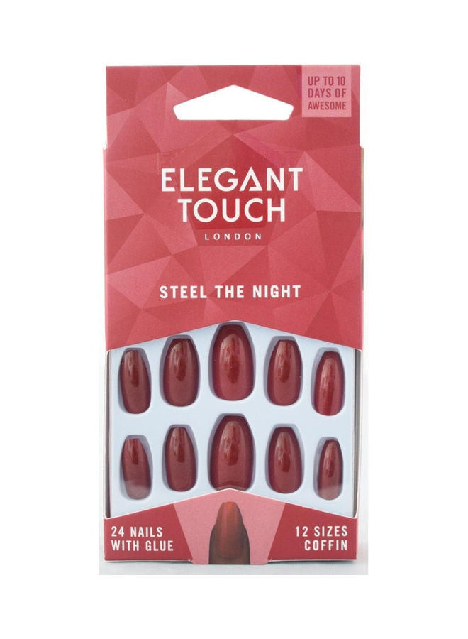 E/T Trend Colour - Steel The Night  Nails Red
