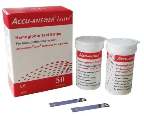 Accu Answer Hemoglobin 50 Test Strips