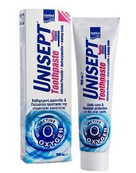 InterMed 100ML  Unisept Toothpaste – Calcium Peroxide, Hydroxyapatite, and Baking Soda Daily Care & Multiple Protection