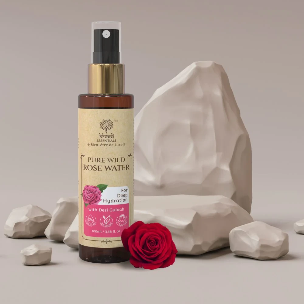 Khadi Essentials Pure Wild Rose Water 100ml