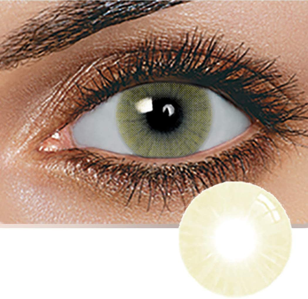 UNISEX CONTACT LENSES ,NATURAL AND BEAUTY COLLECTION COSMETIC CONTACT LENSES , 12 MONTHS DISPOSIBLE WITH CASE - MEL