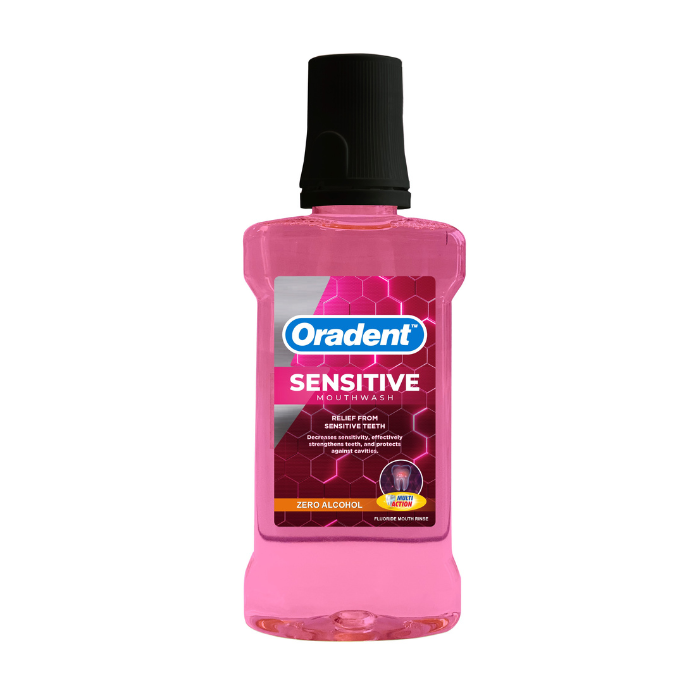 Oradent Sensitive Zero Alcohol Mouth Wash 500ml