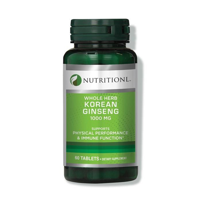 NUTRITIONAL KOREAN GINSENG 1000MG TAB 60'S