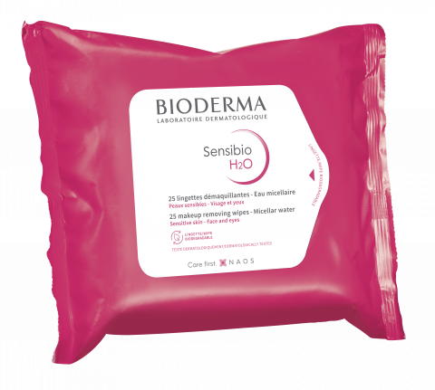 Bioderma Sensibio H2O Micelle Solution Makeup Removing Wipes 25's
