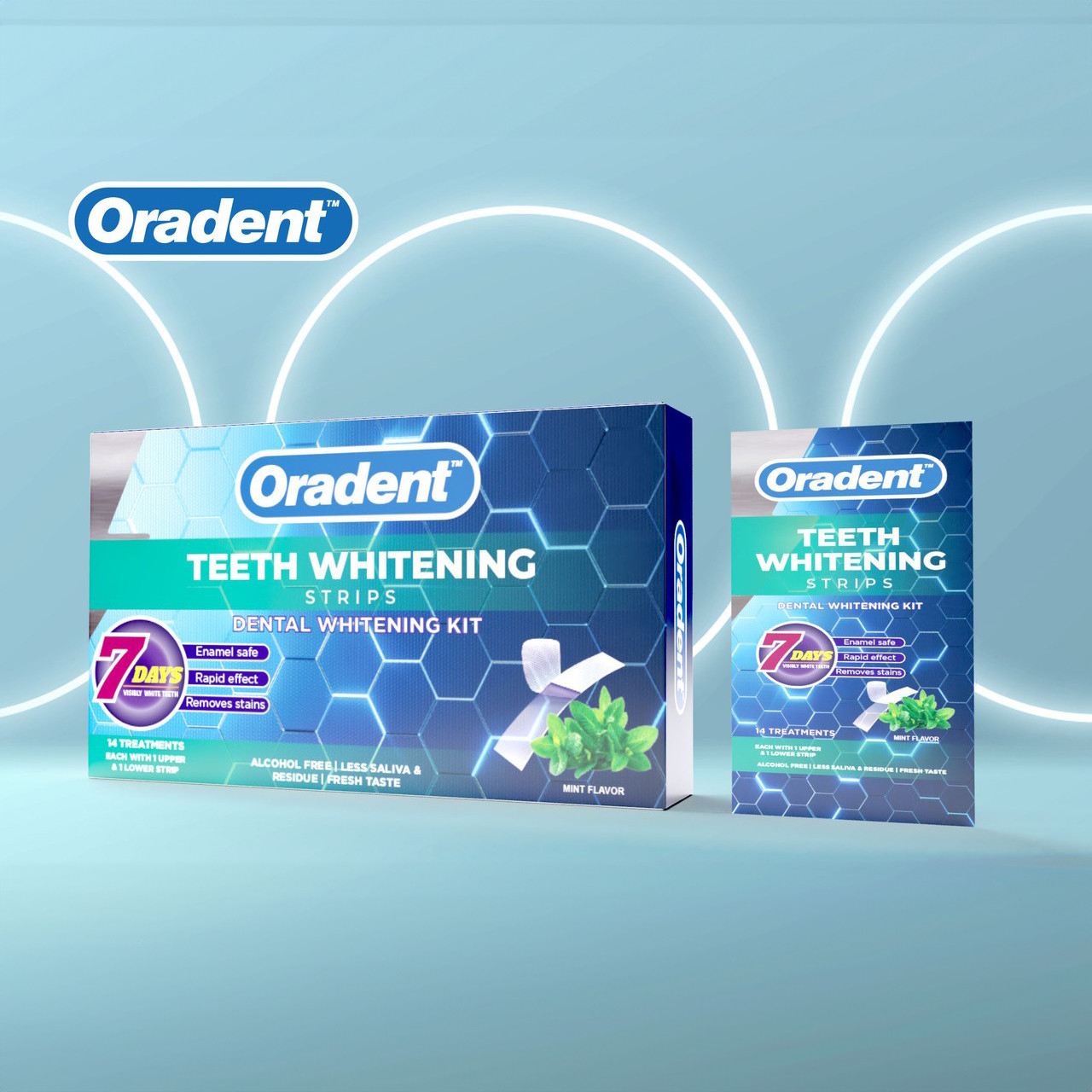 Oradent Teeth Whitening Strips 14's
