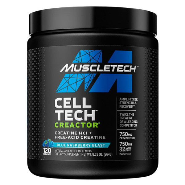 Muscle Tech Cell Tech Creactor Blue Raspberry 269 G