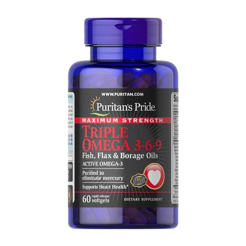 Puritan's Pride Maximum Strength Triple Omega 3-6-9 Softgel 60'S