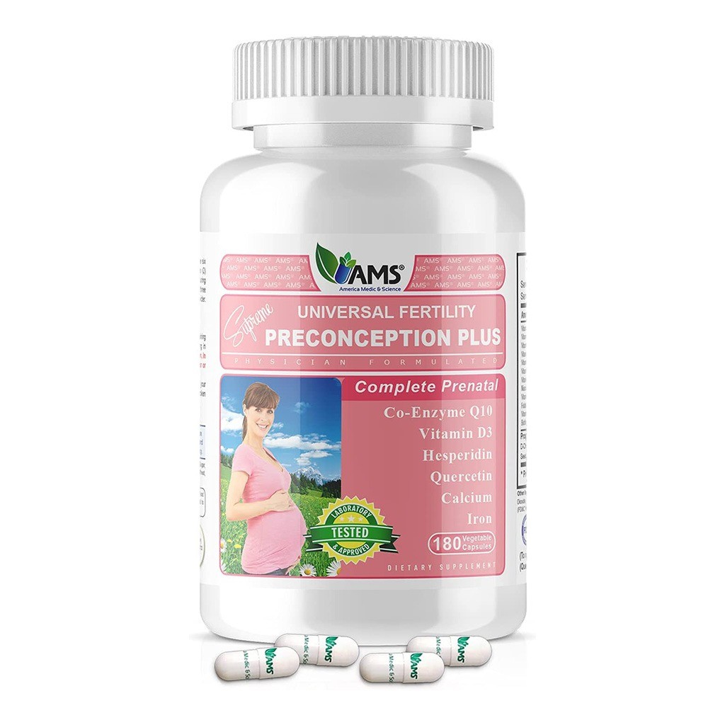 AMS Preconception Plus Vegetable Capsules 180's