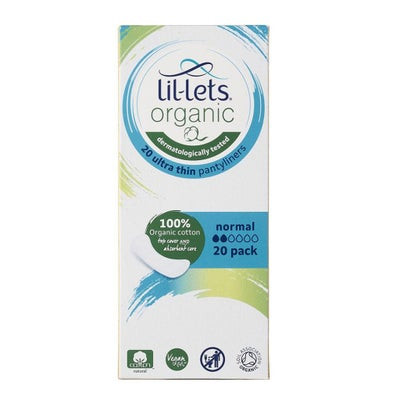 Lil-lets Organic Cotton Ultra-Thin Pantyliners Normal Pack 20's