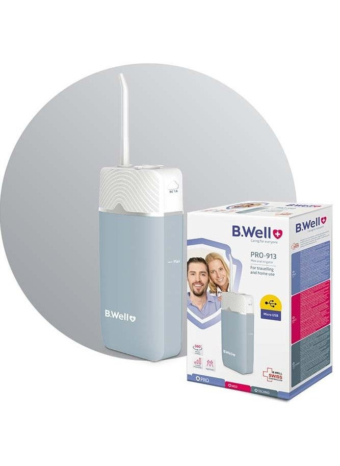 B.Well Swiss Mini Portable Oral Irrigator Water Flosser PRO-913