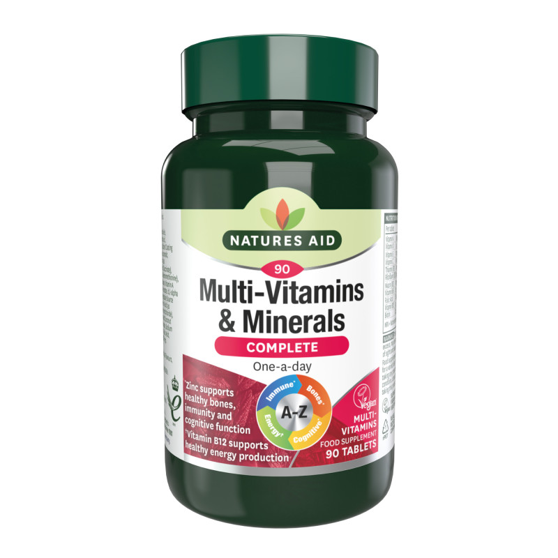 Natures Aid 90 Complete Multi-Vitamin & Minerals Tablets