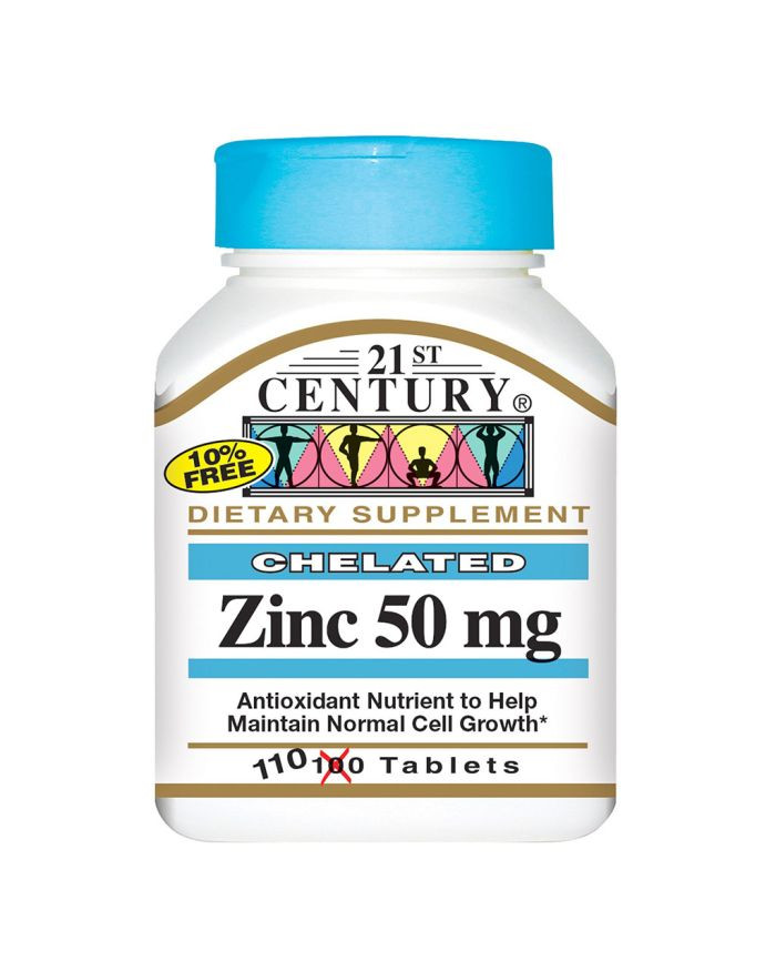 21 st Century Chelated Zinc 50 Mg Tablets 110'S