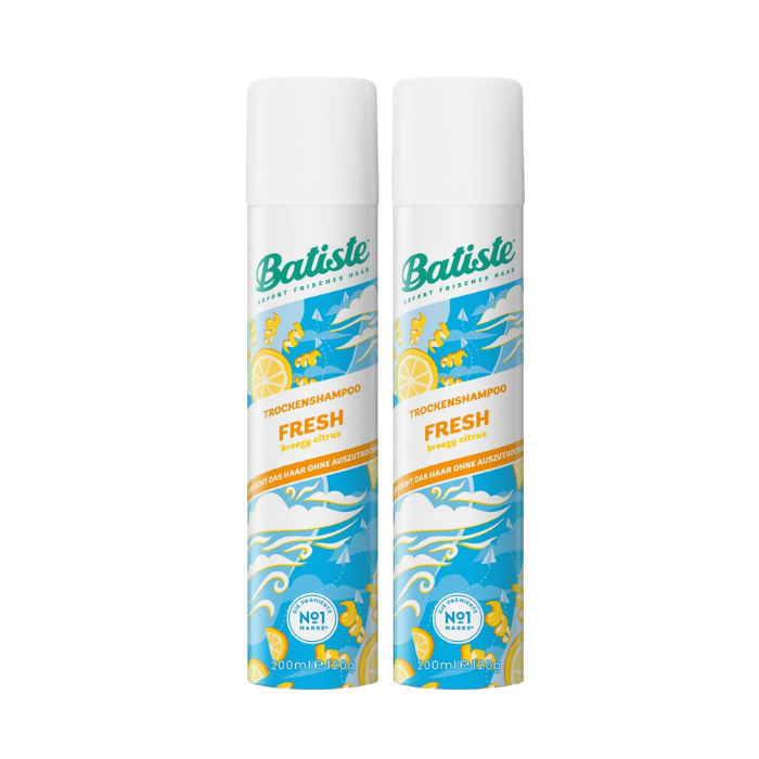 Batiste 200ml  Dry Shampoo Fresh Twin Pack Promo