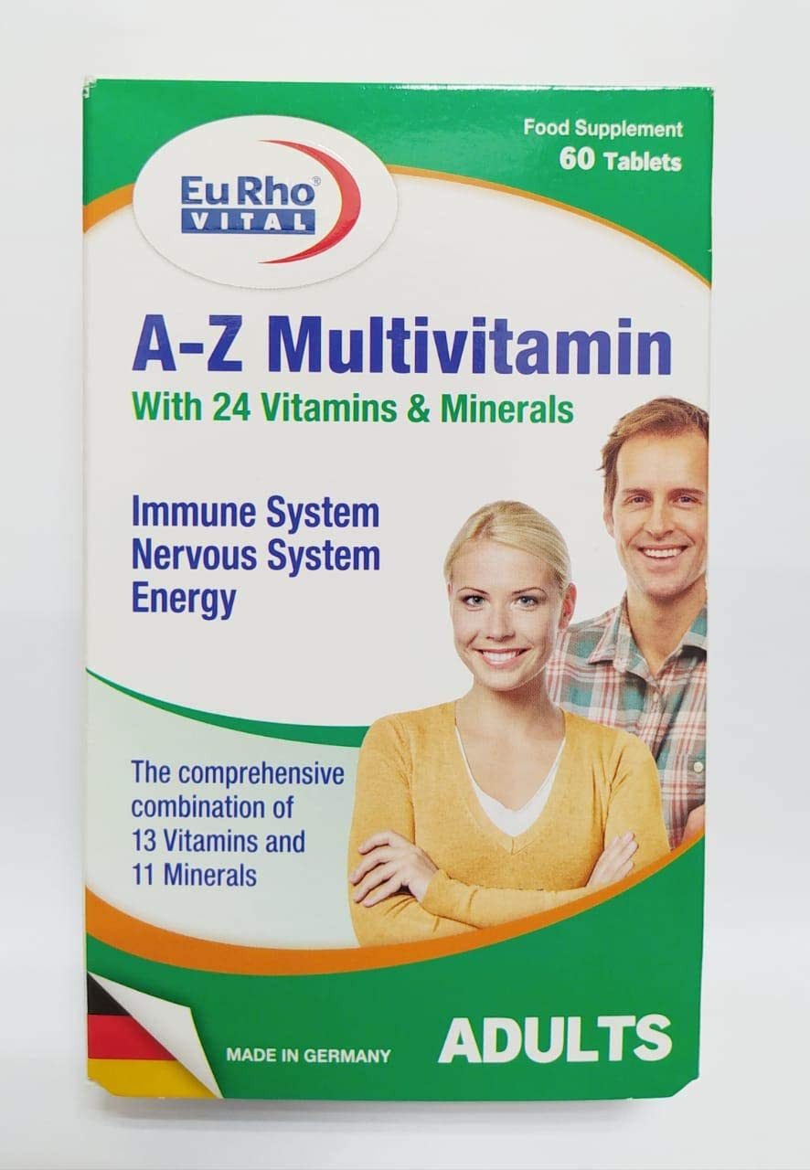 EuRho® Vital A–Z Multivitamin With 24 vitamins & minerals