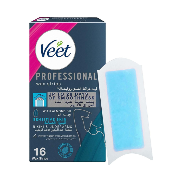 Veet Wax Strips Bikini & Underarm Sensitive 16's