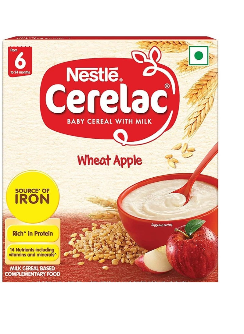 Cerelac 300GM Nestlé Baby Cereal with Milk Wheat Apple